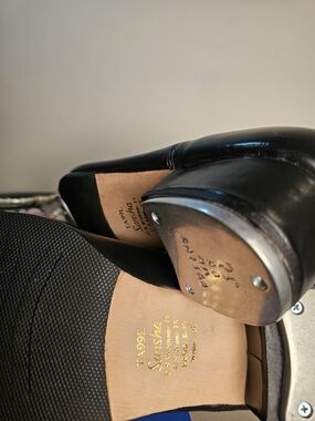 Men’s NWT Sansha TA99 Black Leather Dance Tap Shoes